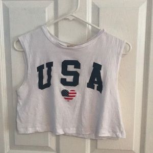 USA crop top